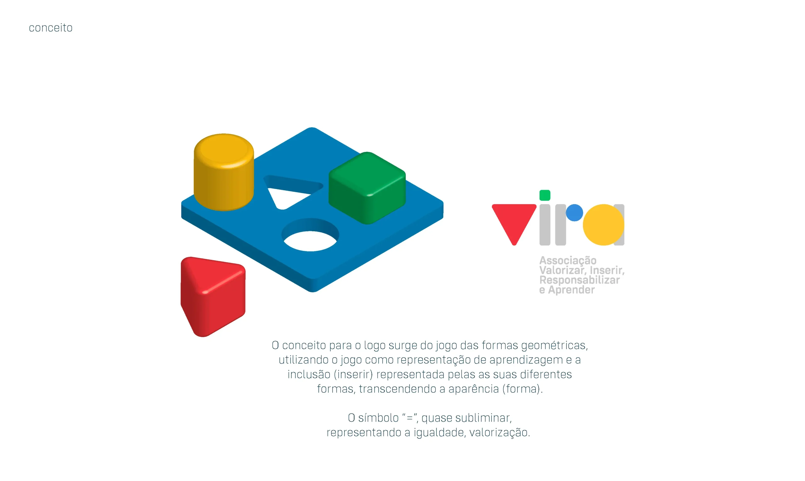 Logótipo da Associação VIRA evidenciando a inclusão e a aprendizagem através de peças de encaixar, representando a missão da associação na ilha do Pico, Açores, de apoiar a inclusão social e a valorização de indivíduos portadores de deficiênciaConteudo sites